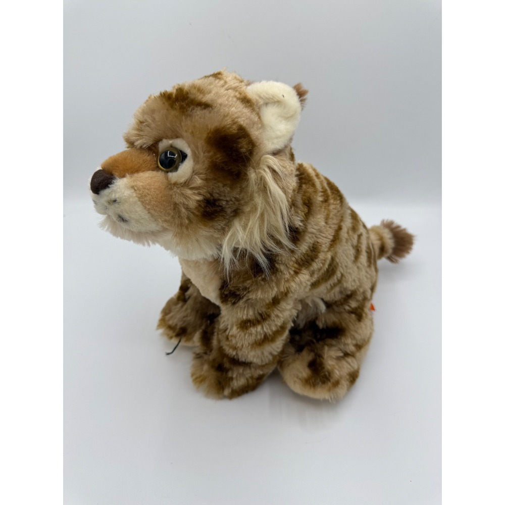 Wild Republic Lynx Bobcat Plush Stuffed Animal Spotted Brown Wild Cat Toy